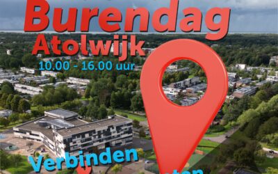 Burendag bij de kerk, inloophuis IDO, en Atolplaza