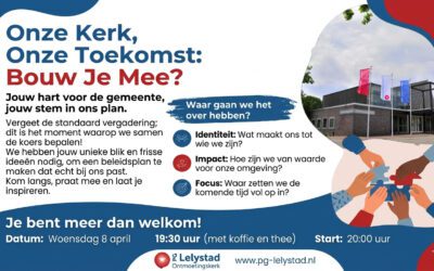 Gemeenteavond 8 april – Doe je mee?!