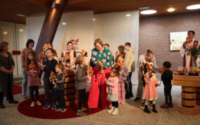 Foto’s van Palmpasen met de kinderen